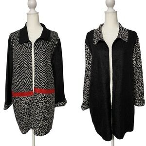 Berek Reversible Mixed Print Textured Lightweight Jacket